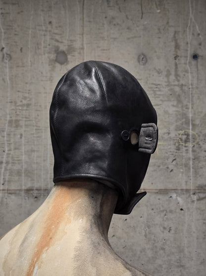DEEPTI Collection °025-026 'LA–175R RAF-98' Padded One-piece Horse Leather Aviator Hat
