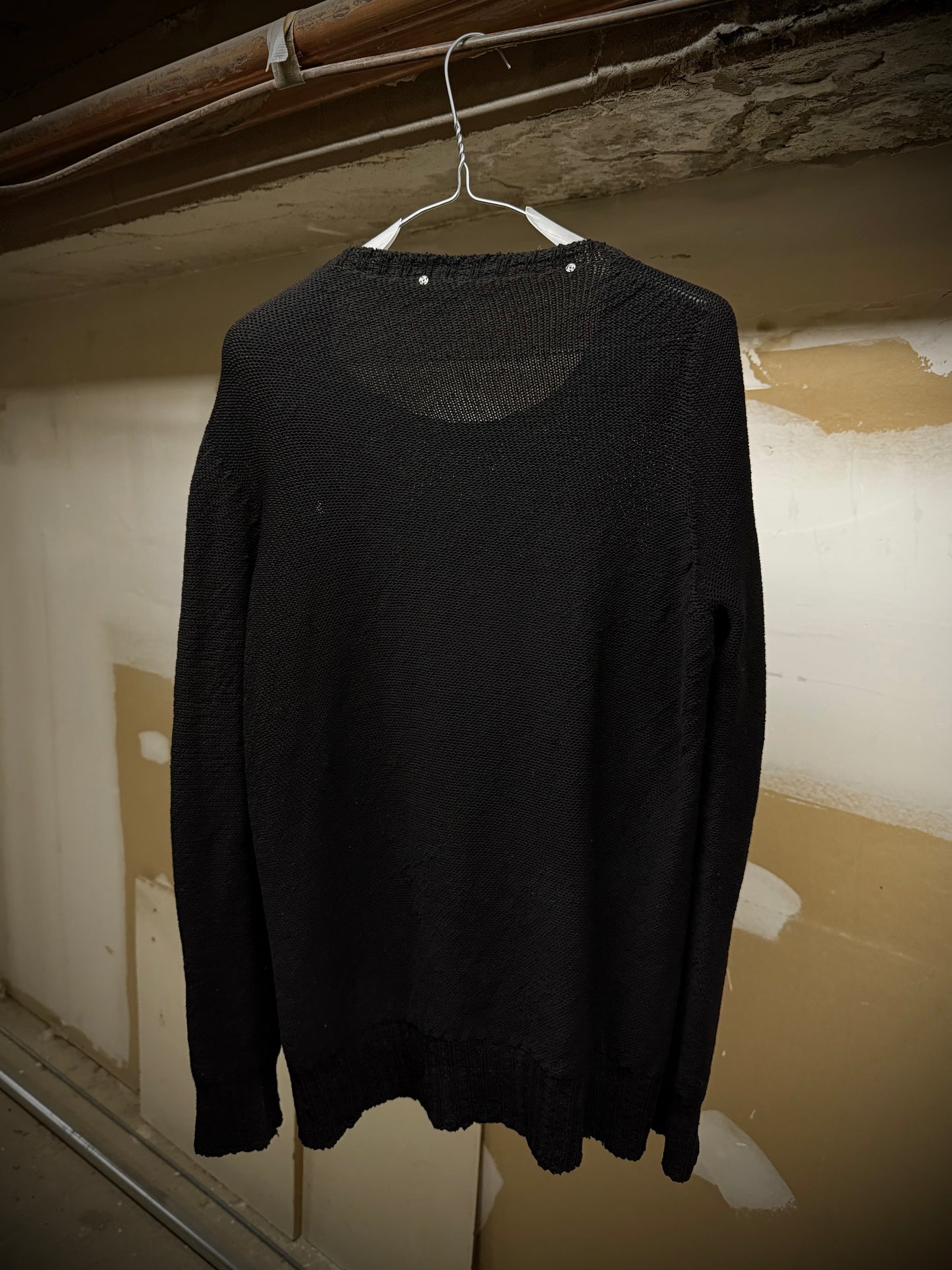 Carol Christian Poell ‘KM/2629-IN PENTASIR/10’ Seamless Round Neck Wool Knitted Sweater detail | DRIEW GARMENTS