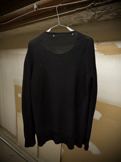Carol Christian Poell ‘KM/2629-IN PENTASIR/10’ Seamless Round Neck Wool Knitted Sweater detail | DRIEW GARMENTS