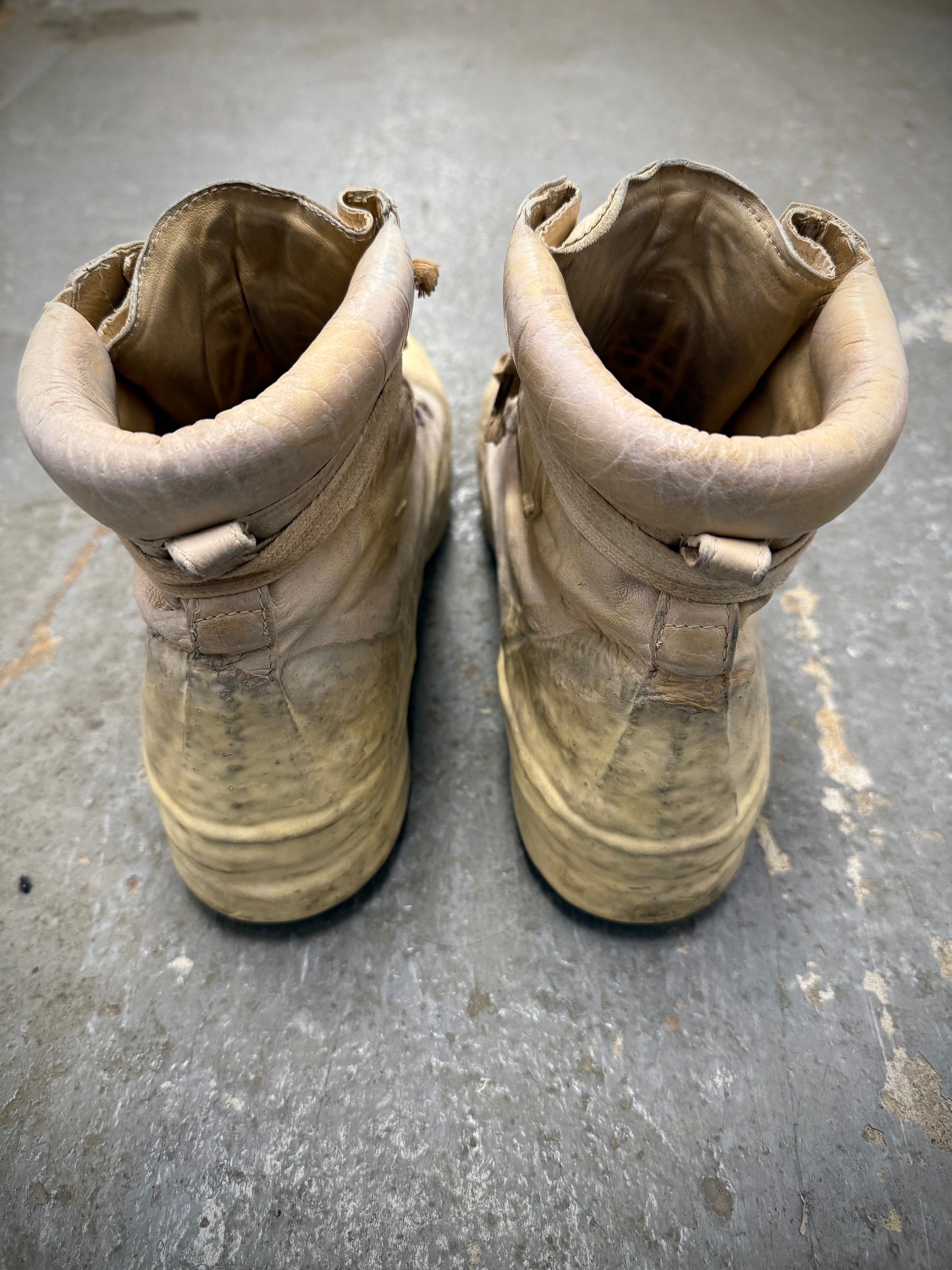Carol Christian Poell ‘AM/2524 ROOMS-PTC/01’ Object-dyed Kangaroo Leather Drip Sneakers (10) detail | DRIEW GARMENTS