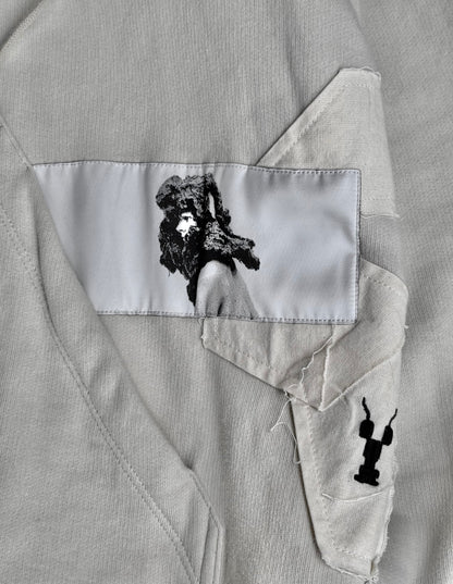 Rick Owens DRKSHDW SS17 “WALRUS” Dinge Patchwork Drawstring Hoodie
