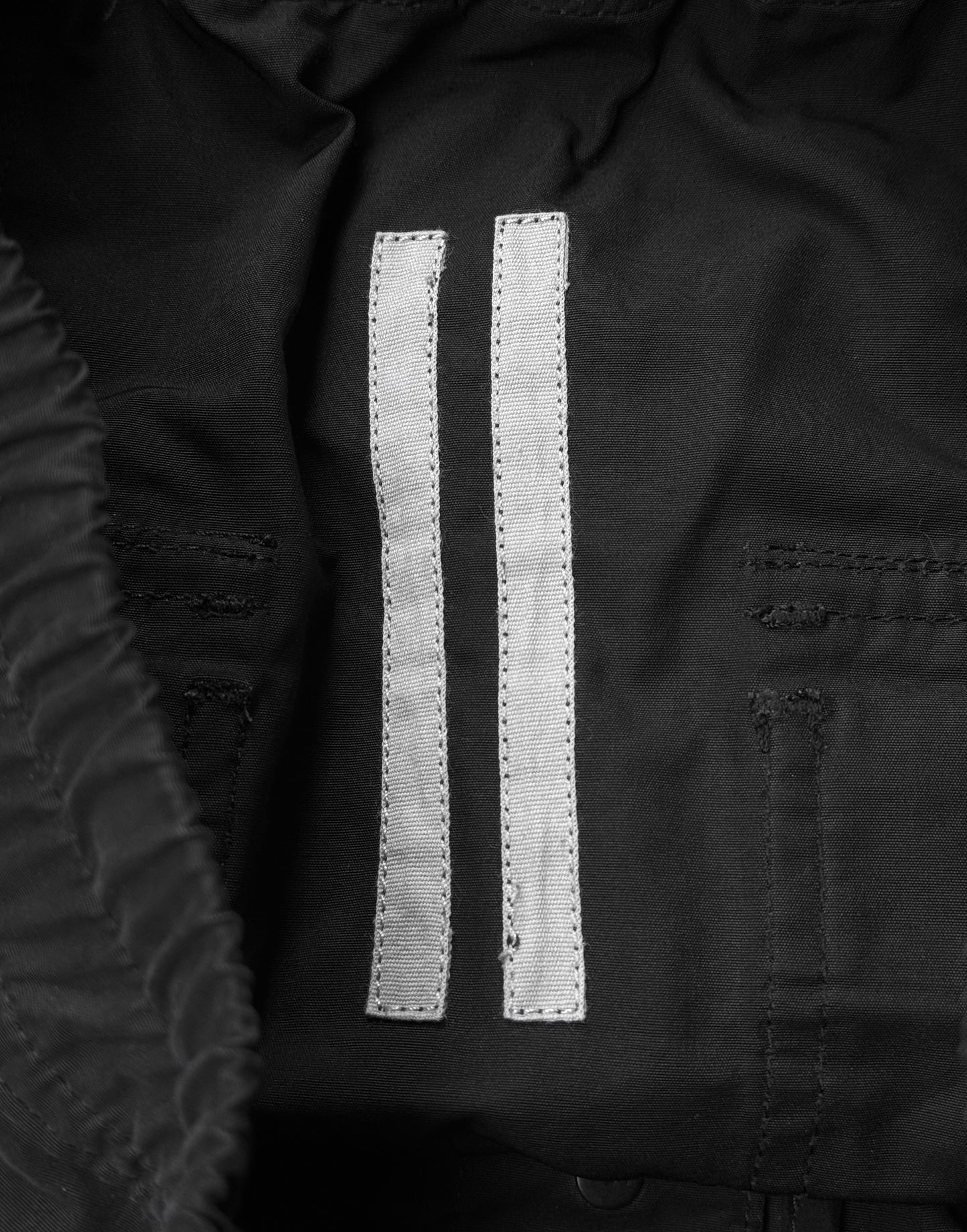 Rick Owens DRKSHDW AW17 “GLITTER” Fade Black Cotton Drop-crotch Pants