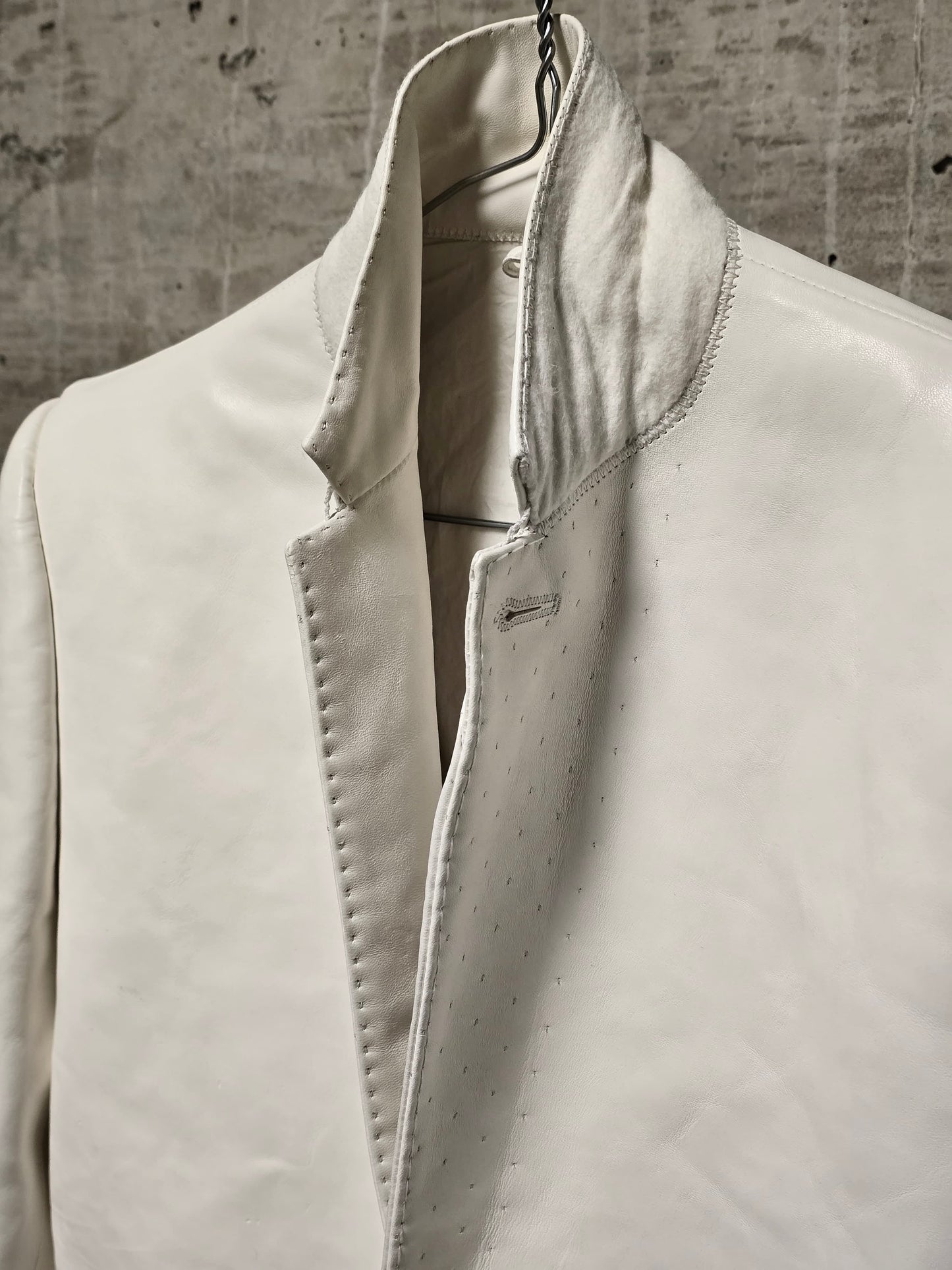 DEEPTI Collection °024-025 Special Order 'LJ-160 RAF-15 Long Leather 2-Button Jacket With Cutaway Detail