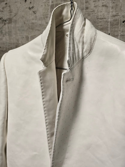 DEEPTI Collection °024-025 Special Order 'LJ-160 RAF-15 Long Leather 2-Button Jacket With Cutaway Detail