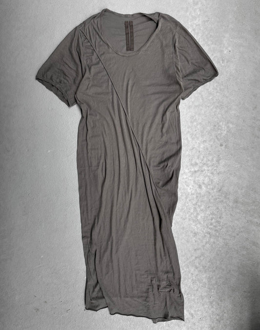 Gray t-shirt on a textured gray background