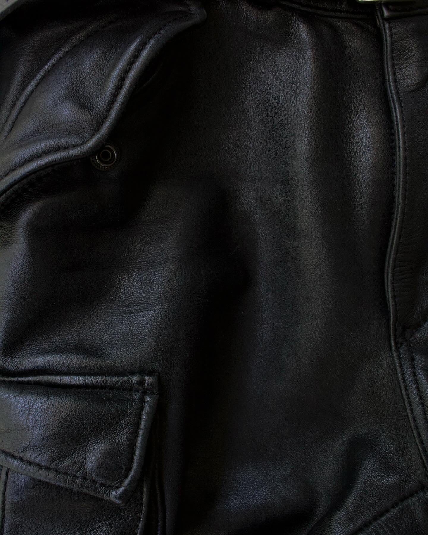 Kadoya K’s Leather 00s Cowhide Leather Wide Cut Motorcycle Cargo Pants