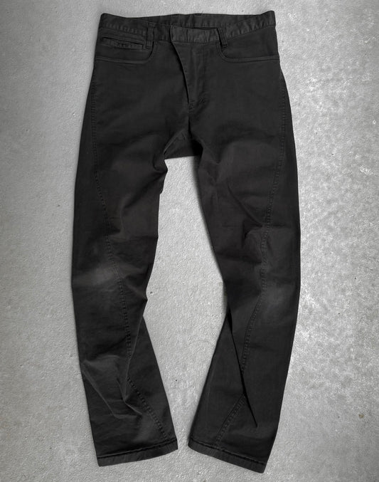 RipVanWinkle Early 00s Charcoal Grey J-Cut Pants