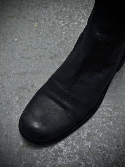 Isamu Katayama "BACKLASH" Side Zip Deerskin Leather boots detail | DRIEW GARMENTS