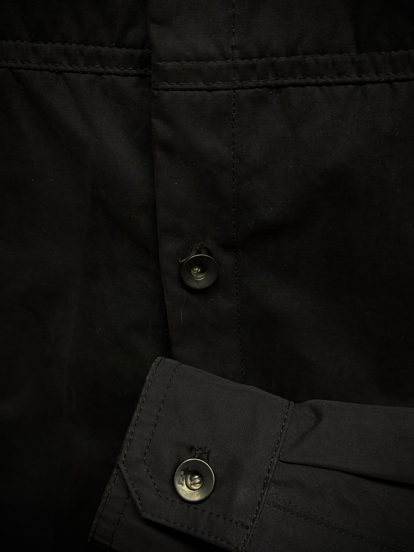 Rick Owens DRKSHDW AW17 “GLITTER” Moleskin Cotton Field Button-up Jacket detail | DRIEW GARMENTS