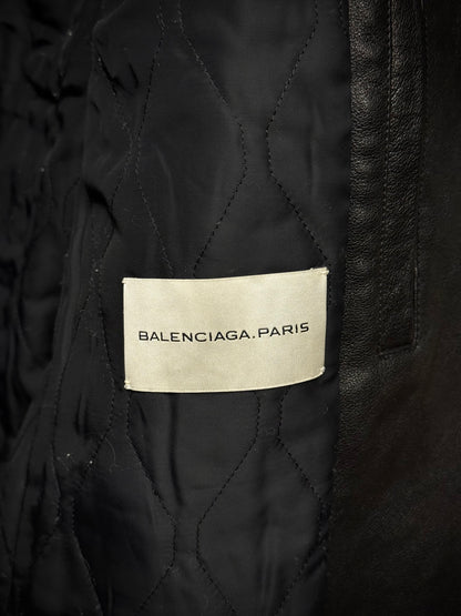 BALENCIAGA by Nicolas Ghesquière AW2012 Buffalo Leather Hybrid Rider Jacket