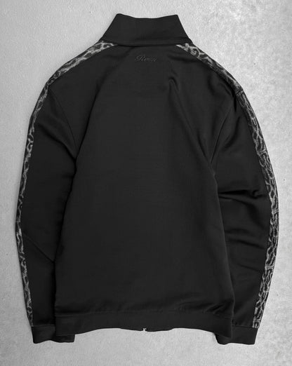 roen by Hiromu Takahara Early 00s Skull Crystal Studded Leopard Track Jacket