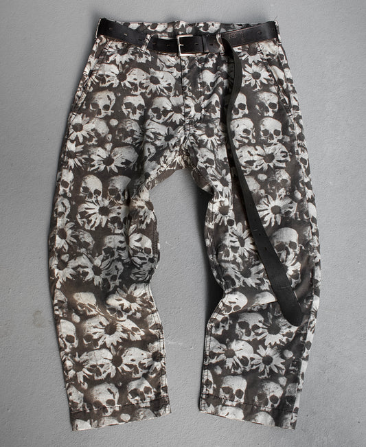 COMME des GARÇONS HOMME PLUS SS11 Skull Printed Bootcut Pants