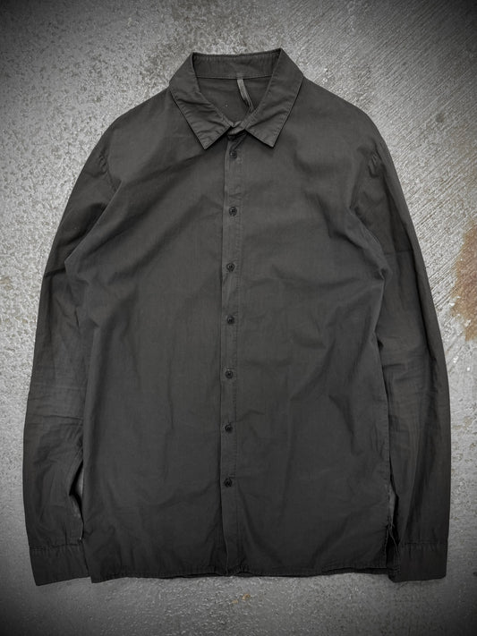 SILENT by DAMIR DOMA 2010s Olive Grey Classic Button-up Shirt