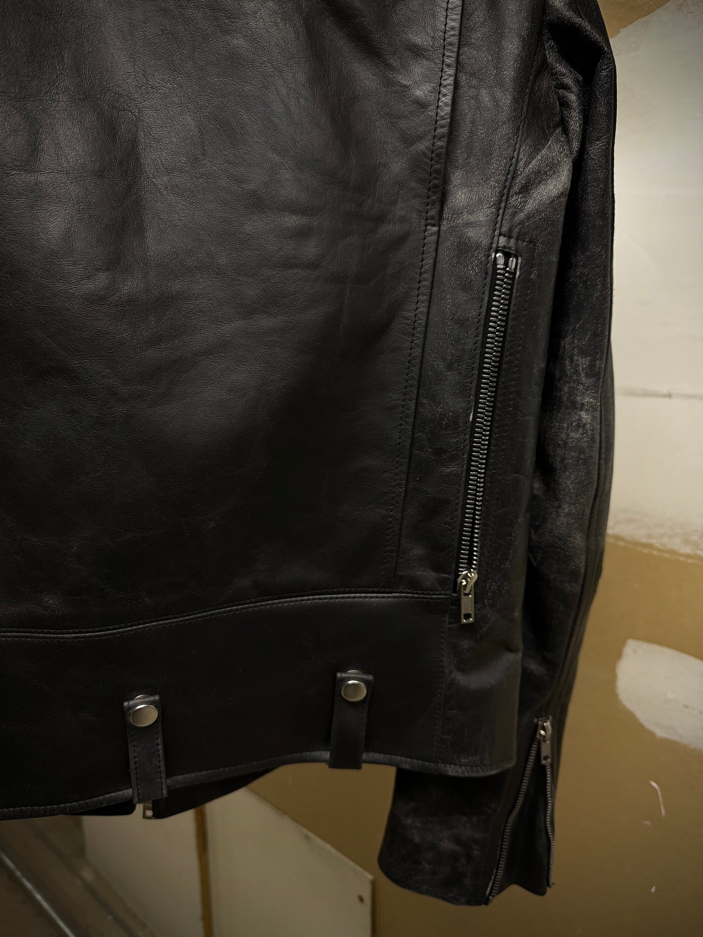 Rick Owens SS25 "HOLLYWOOD" Bauhaus Stooges Calf Leather Jacket