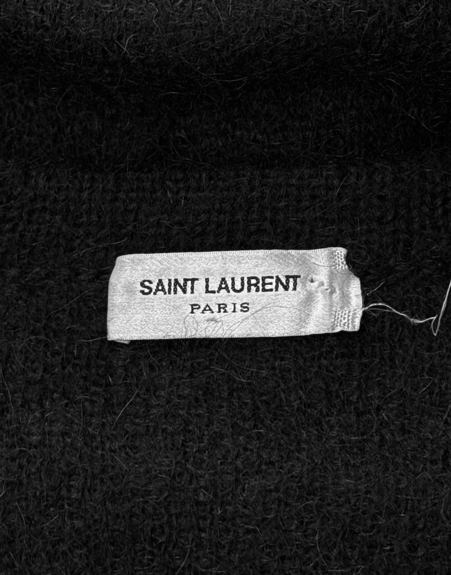 Saint Laurent Paris AW15 Swarovski Embellished Mohair Cardigan
