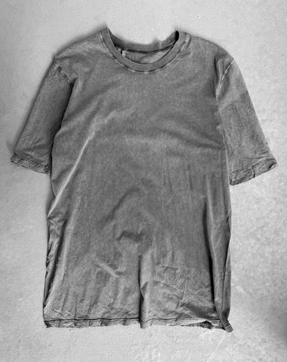 11 by Boris Bidjan Saberi SS23 Cold-dye ‘TS-5’ Acid Grey T-shirt