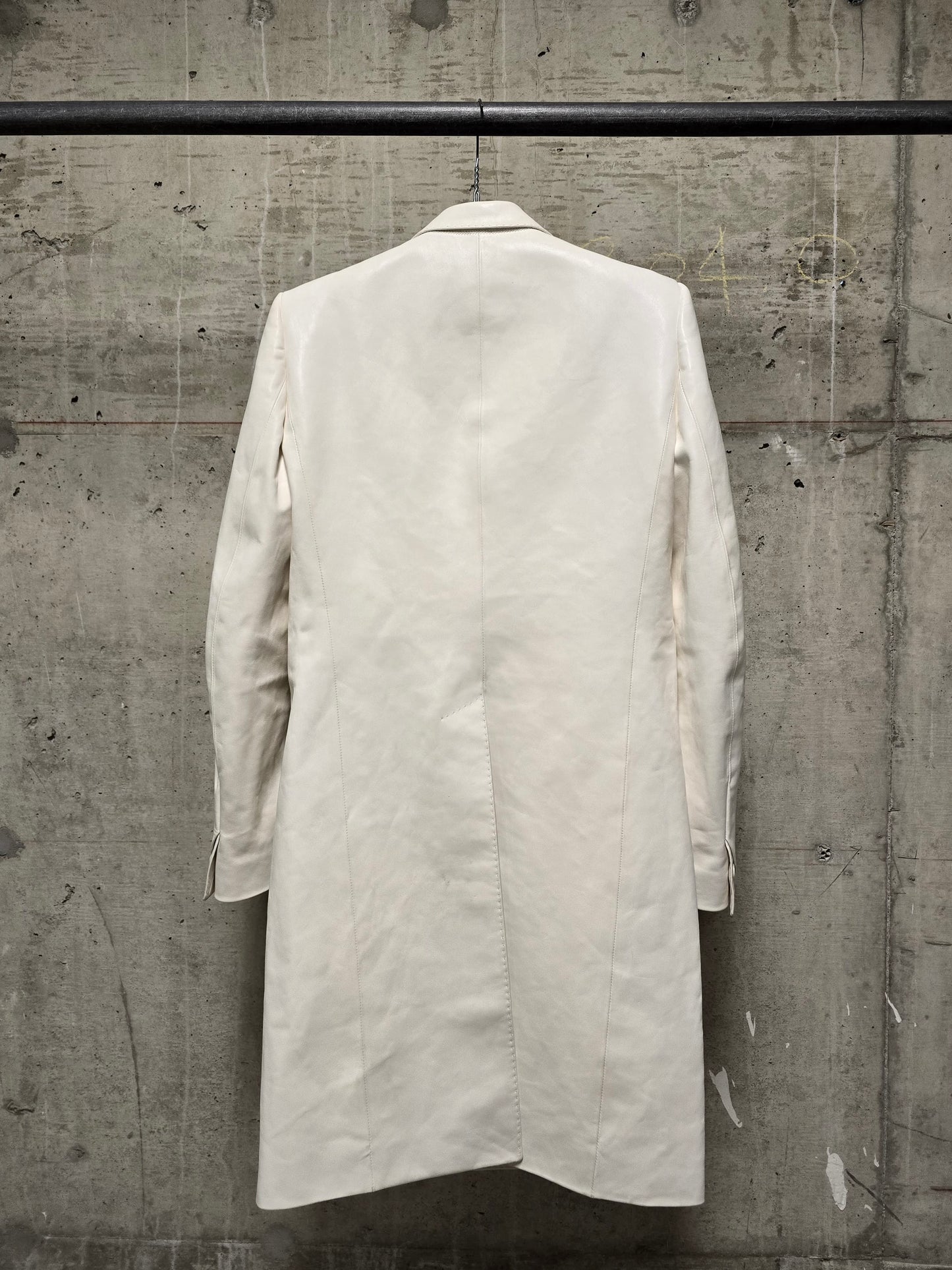 DEEPTI Collection °024-025 Special Order 'LJ-160 RAF-15 Long Leather 2-Button Jacket With Cutaway Detail