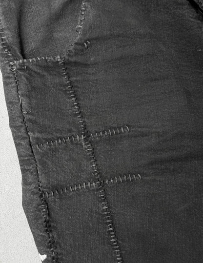 Boris Bidjan Saberi AW21 ‘P13-HS-TF FKU10001’ Dark Grey Stone Dyed Hand Stitch Denim