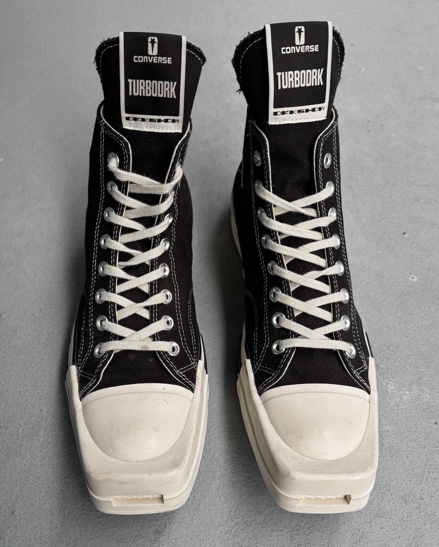 Rick Owens DRKSHDW x Converse “TURBODRK” Square-toe Sneakers