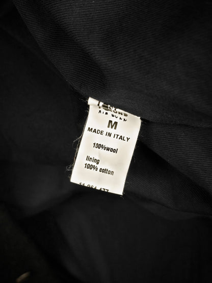 Lost and Found Ria Dunn Lost & Found by Ria Dunn 2010s Removable Hooded Boiled Wool Crepe Coat detail | DRIEW GARMENTS