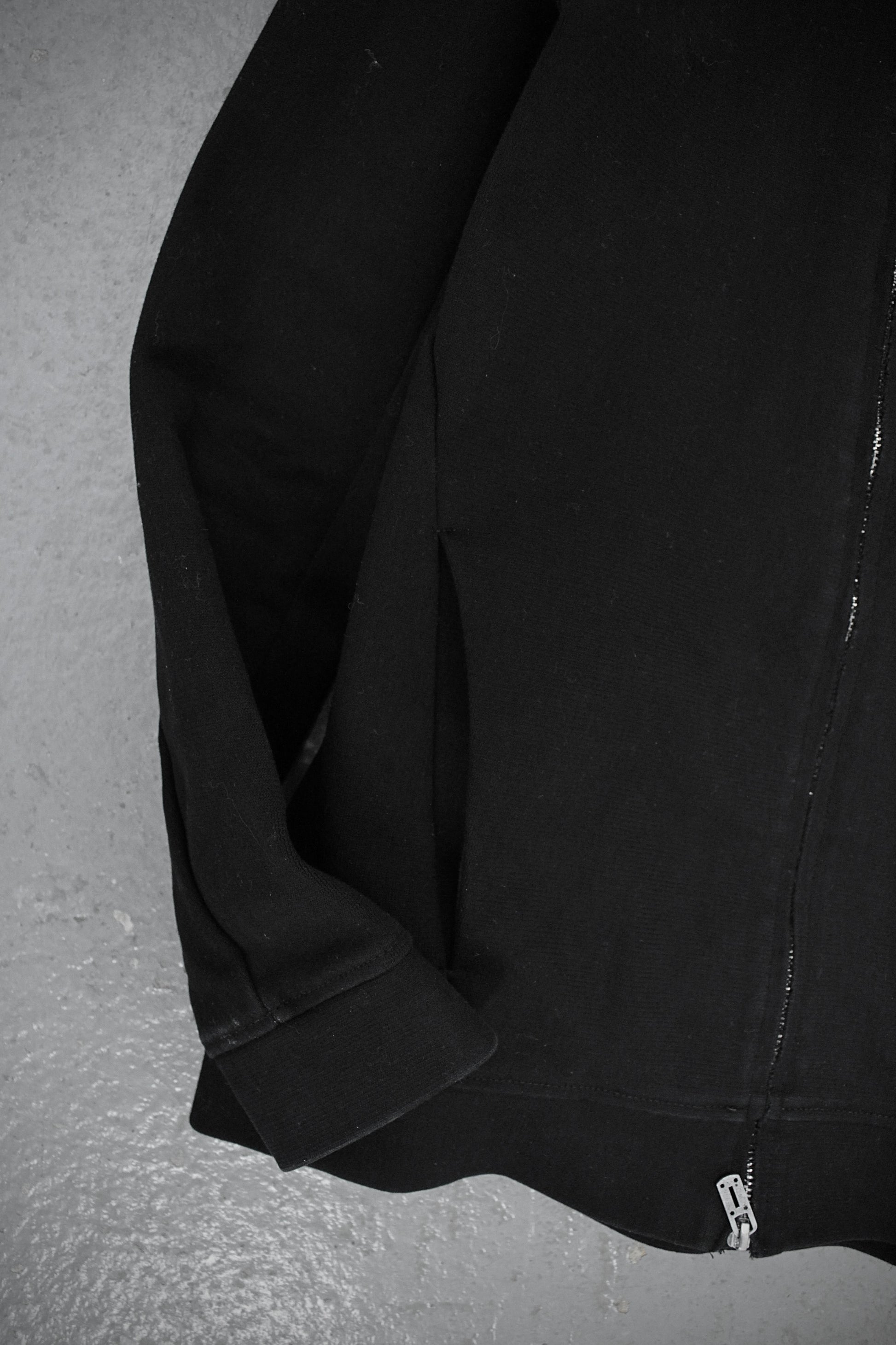 D.HYGEN AW18-19 Heavy Cotton Jersey Expandable Zip Hoodie detail | DRIEW GARMENTS