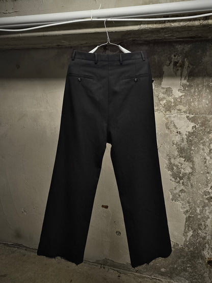 Rick Owens SS18 "DIRT" Drop-crotch Virgin Wool Wide Trousers detail | DRIEW GARMENTS