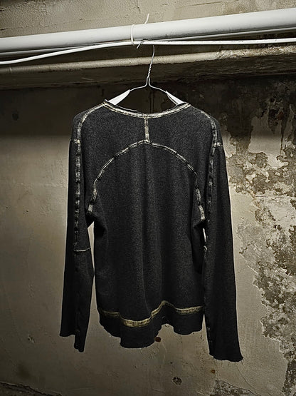 TaichiMurakami Taichi Murakami Coin Taped Seam Reversible U Long-sleeves detail | DRIEW GARMENTS