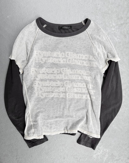 Hysteric Glamour Vintage 90s Double Layered Logo Long-sleeves