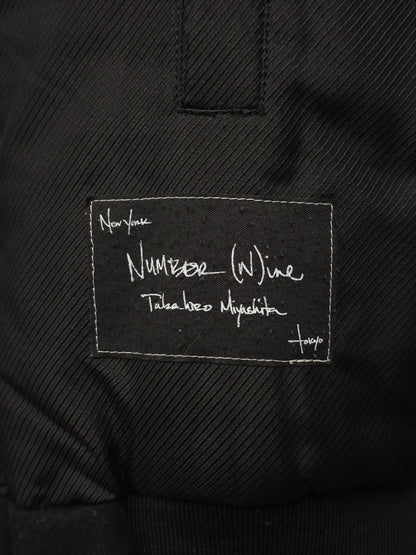 Number (N)ine Wool AW06 "NOIR" Four Leaf Clover Patch Double Layered Bomber Blazer