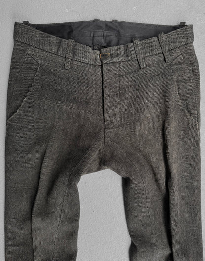 The Viridi-Anne Early 00s Straight Leg Wool Trousers
