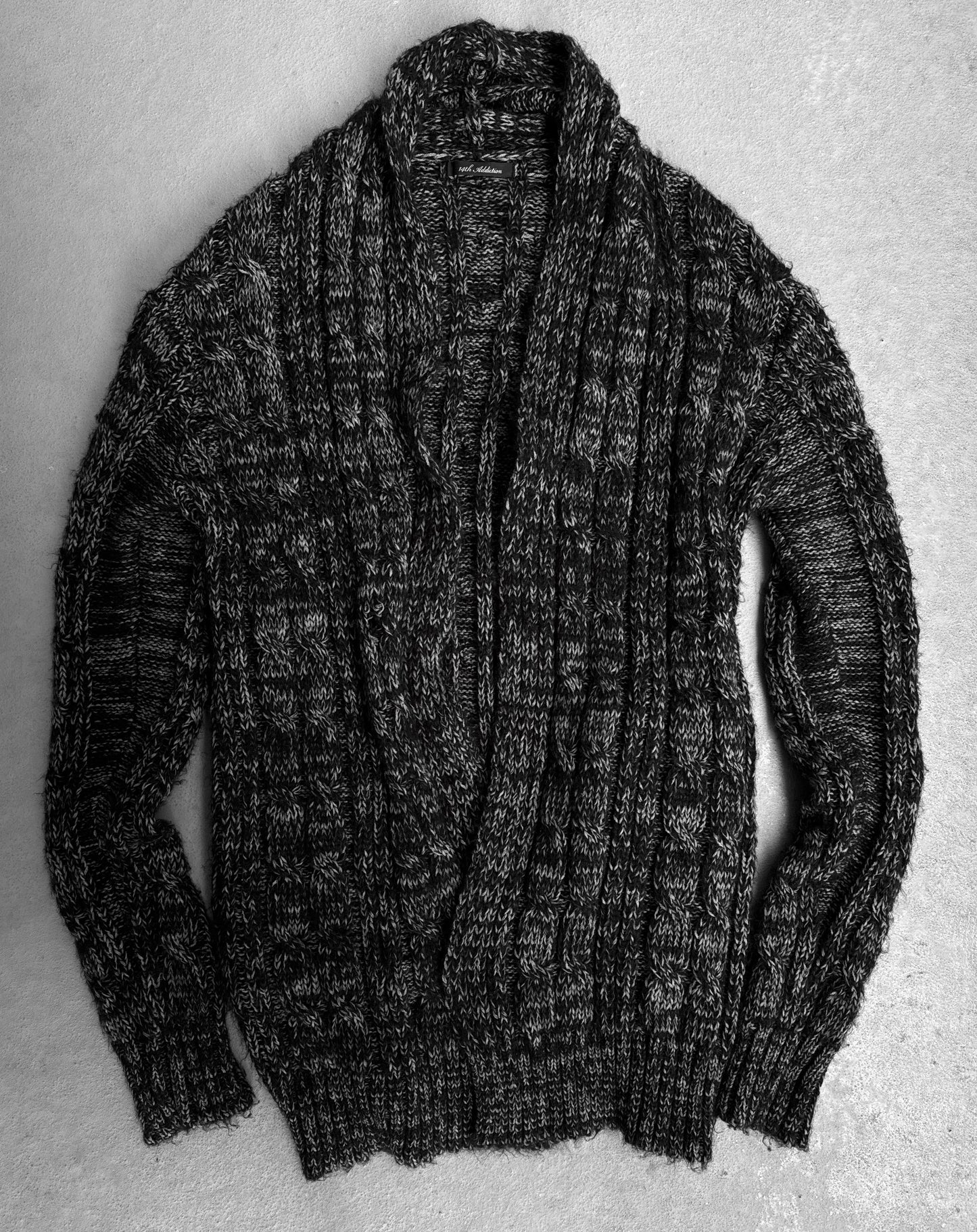 14 Addiction AW13 Mohair-blend Knitted Cardigan