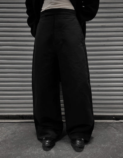 Rick Owens SS18 "DIRT" Viscontis Frayed Hem Wide Leg Trousers