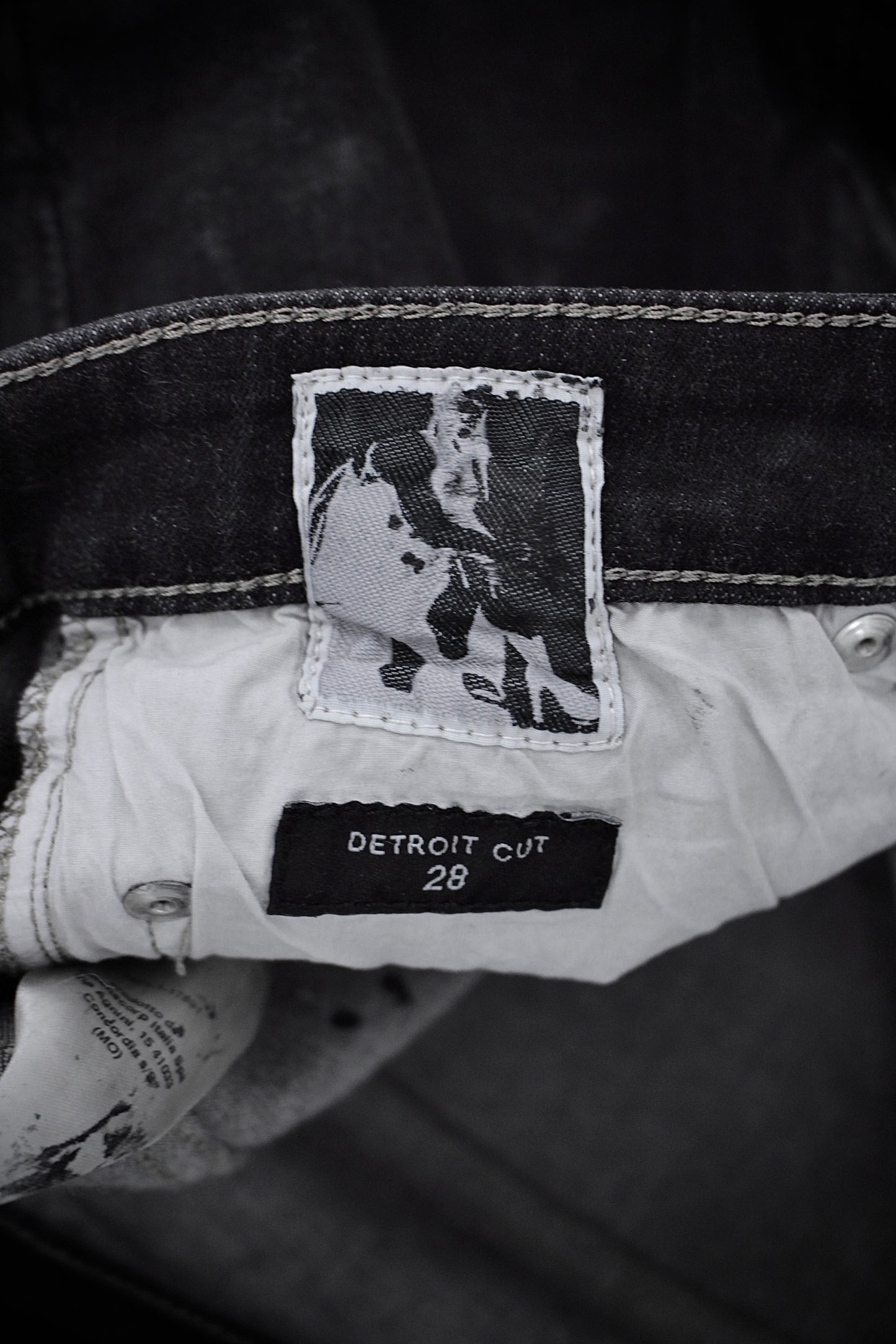 Rick Owens DRKSHDW AW21 "GETHSEMANE" Waxed ‘Detroit Cut’ Skinny Denim