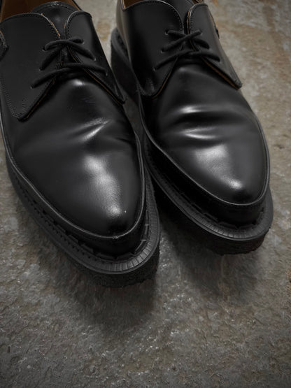 COMME des GARÇONS HOMME PLUS x George Cox AW17 Pointy Toe Crepe Derbies detail | DRIEW GARMENTS