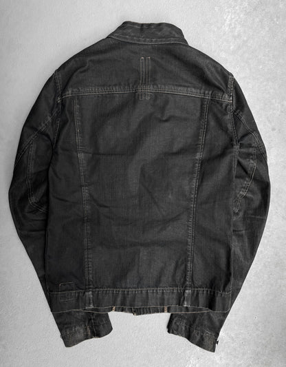Rick Owens DRKSHDW SS13 “ISLAND” Heavy Waxed Slave Denim Jacket