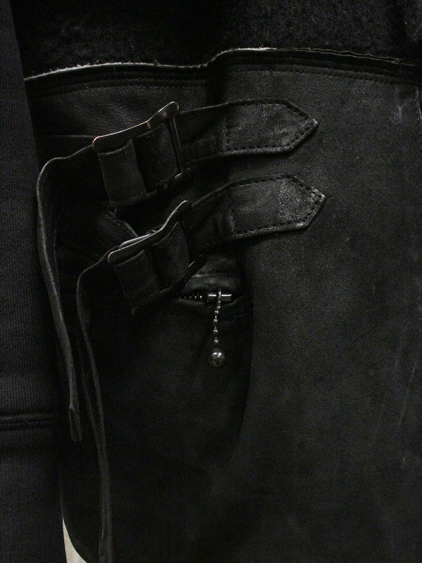 Number (N)ine AW05 "The High Streets" Hybrid Wool Sheep Leather Cargo Blazer
