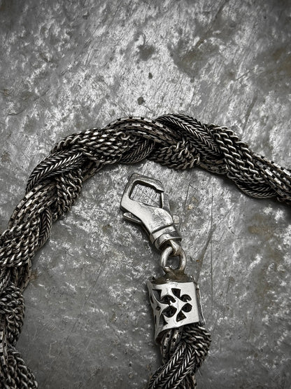 Emanuele Bicocchi .925 Silver Mixed Braided Bracelet detail | DRIEW GARMENTS