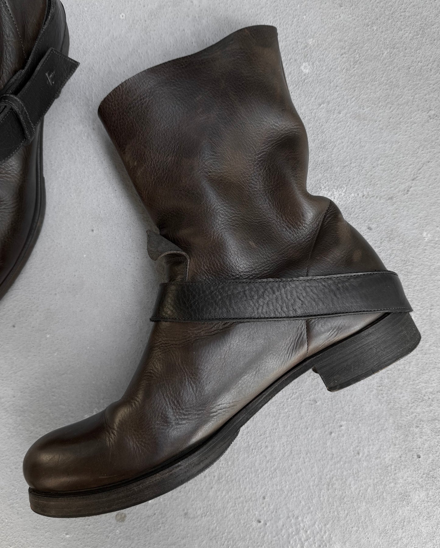 m.a+ by Maurizio Amadei 'S1C31' BI 1.5 Tall Buckle Engineer Boots