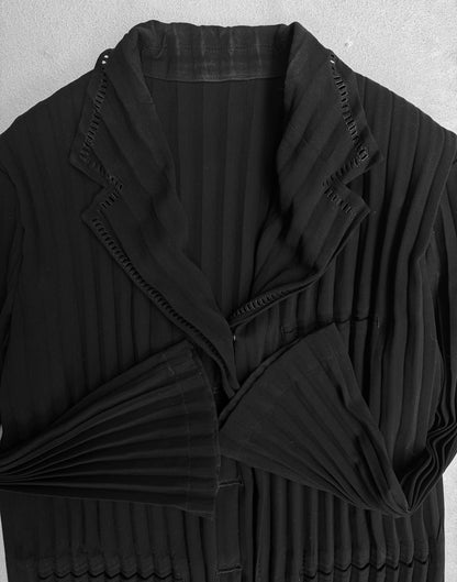 Issey Miyake Vintage 90s Pleated Cut-out Blazer