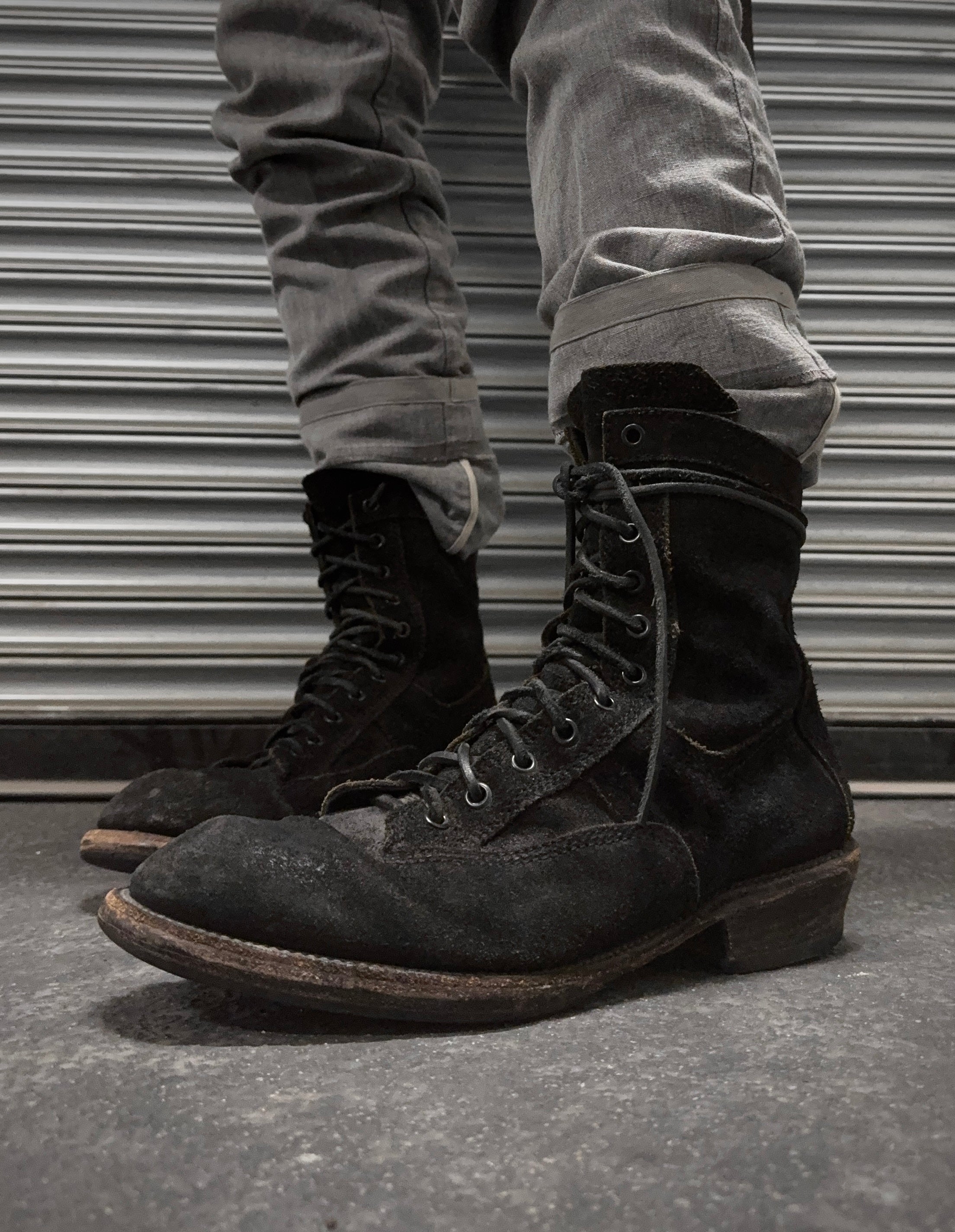Julius AW09 Leather Combat Boots | Back Zip | Size 42 – DRIEW