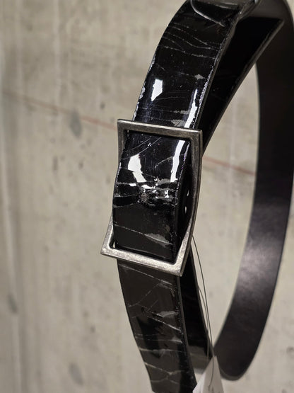 DEEPTI Collection °025 'LA–122X RUEL-99' Crash Bovine Leather Trigger Belt