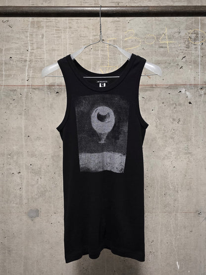 Ann Demeulemeester SS19 "The Eye, Like a Strange Balloon, Mounts Towards Infinity" Print Tank Top