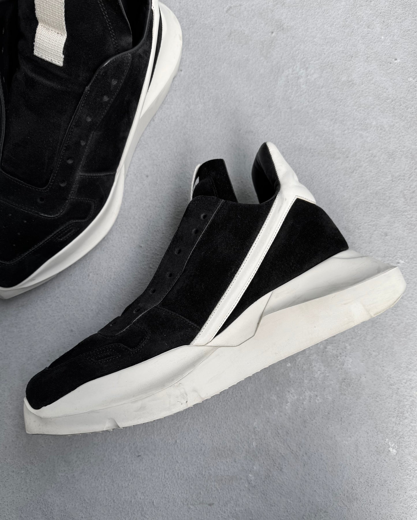 Rick Owens SS23 “EDFU” Suede Leather Geth Runners