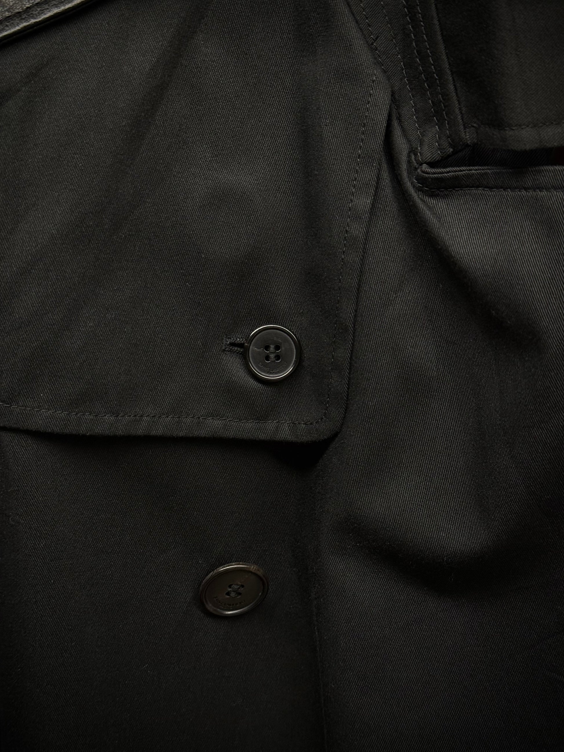 Saint Laurent Paris by Hedi Slimane SS14 Black Classic Trench Coat detail | DRIEW GARMENTS