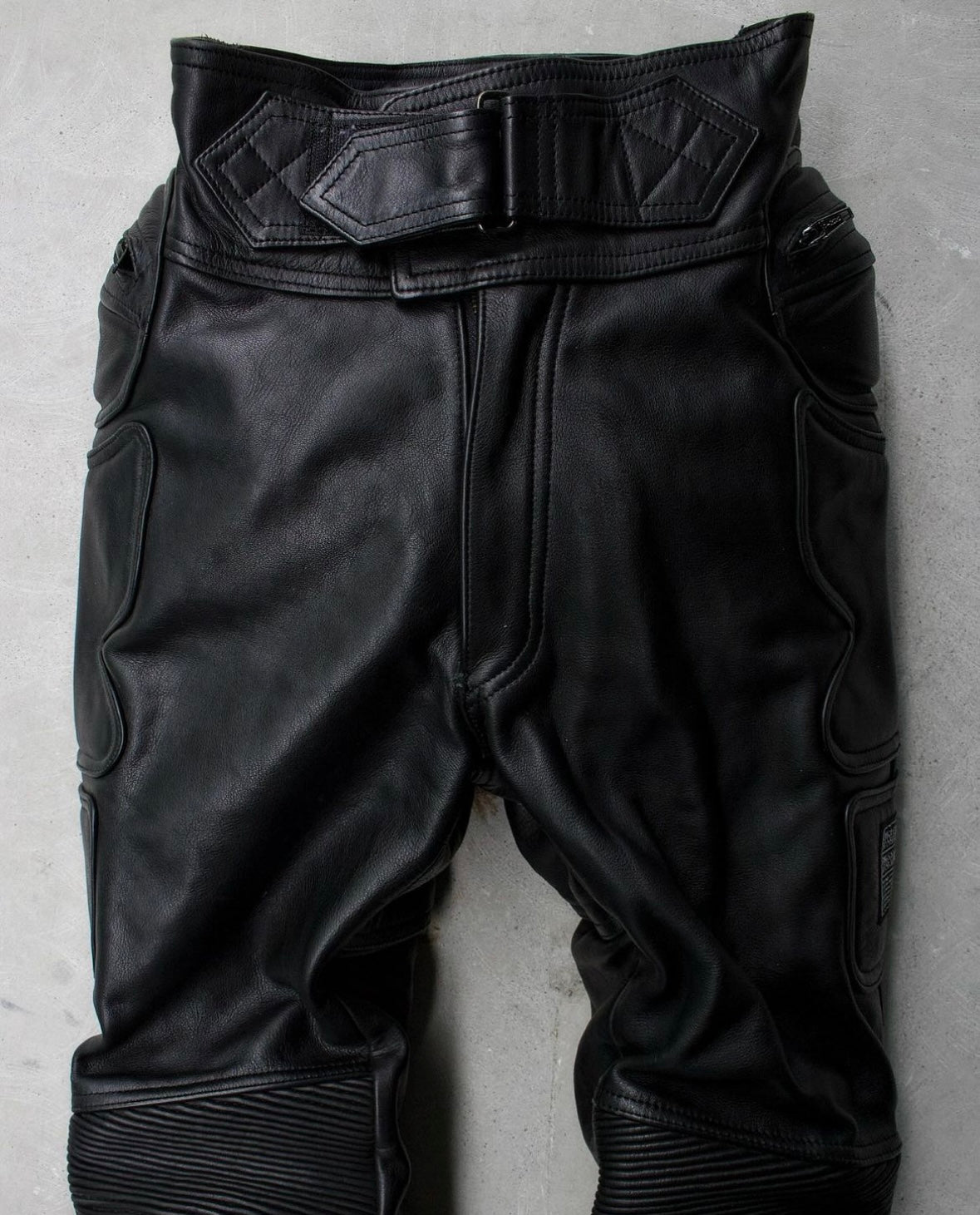Kadoya K’s Leather Early 00s Padded Cowhide Leather Motorcycle Pants