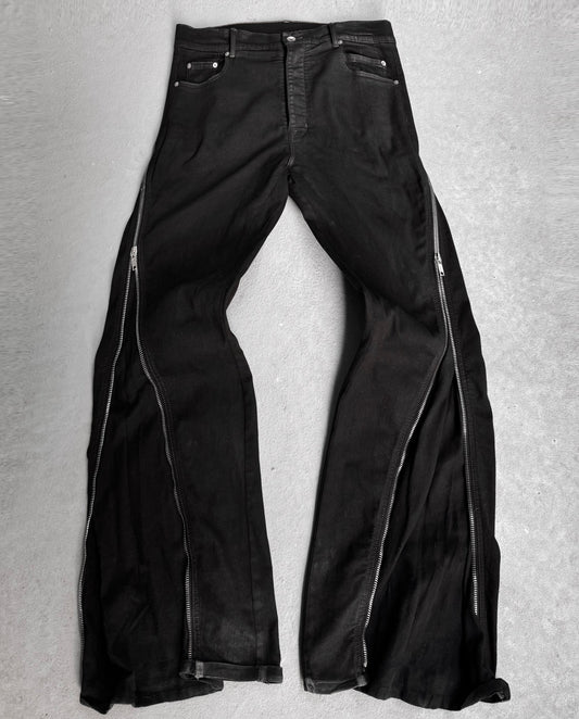 Rick Owens DRKSHDW SS22 “FOGACHINE” Bolan Banana Cut Flare Denim