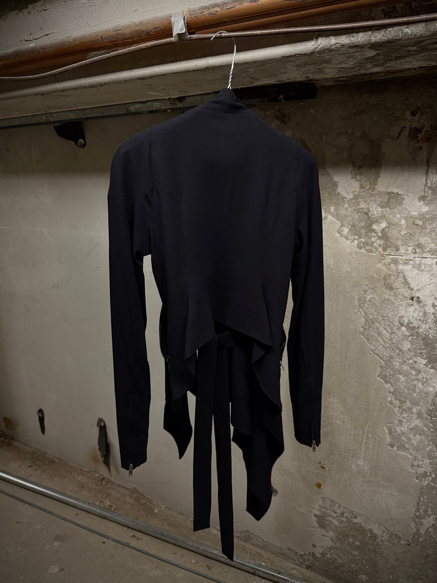 Gareth Pugh 2010s Asymmetric Open-front Raglan Jacket detail | DRIEW GARMENTS