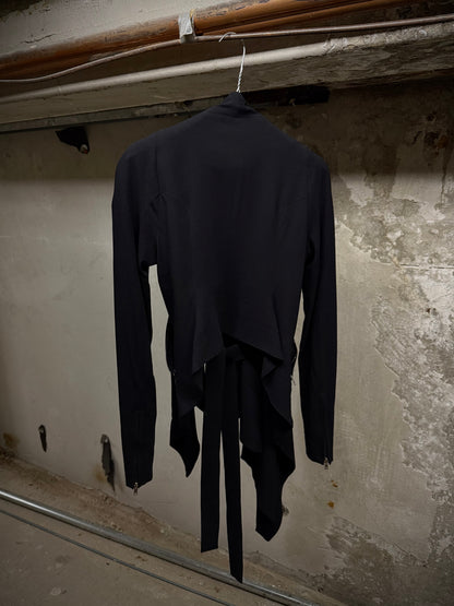 Gareth Pugh 2010s Asymmetric Open-front Raglan Jacket detail | DRIEW GARMENTS