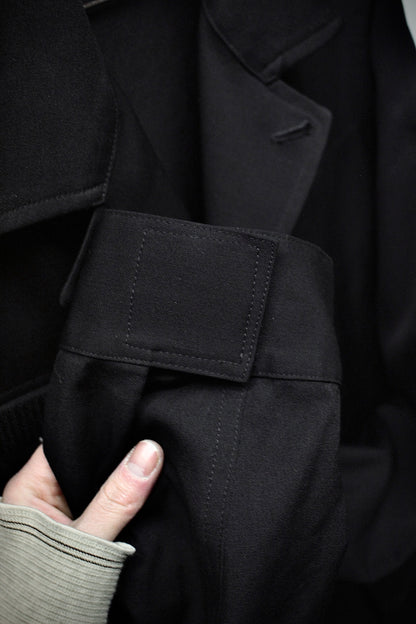 Yohji Yamamoto POUR HOMME AW16 Unlined Wool Gabardine Military Field Jacket detail | DRIEW GARMENTS