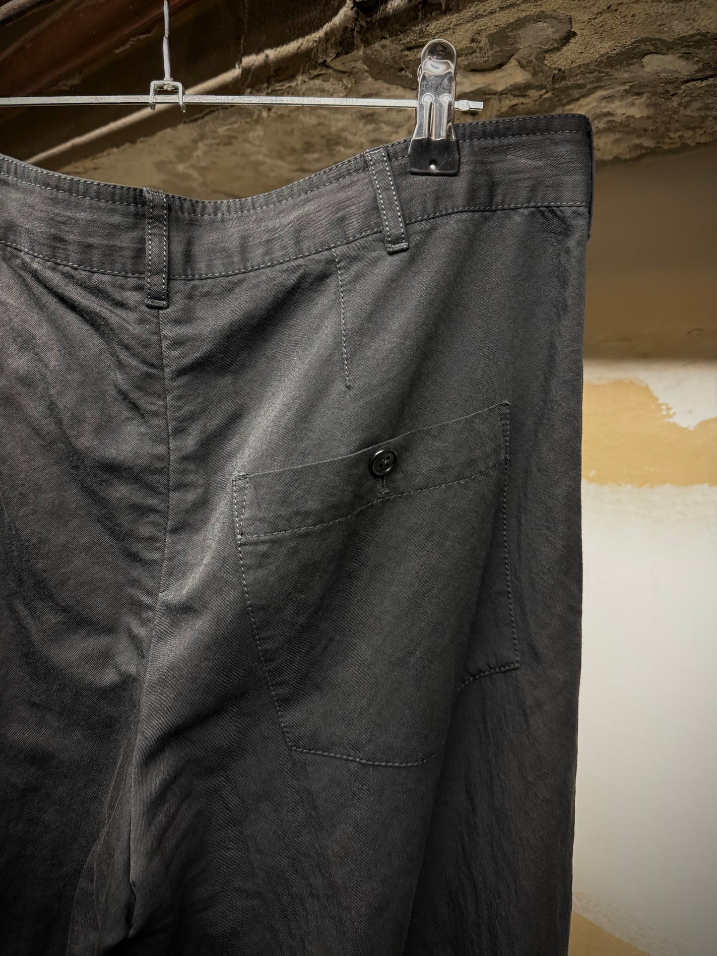 Ann Demeulemeester Early 00s Drawstring Cropped Riding Pants